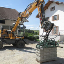 Vorbereitung von Material durch die Fa. Andreas Bauer GmbH